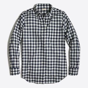 J. Crew Navy Gingham Shirt